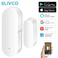 Tuya Smart WiFi Door Sensor Doors Windows Open/Closed Detectors Home Security Protection Alarm System Support Google Home Alexa Household Security Sys