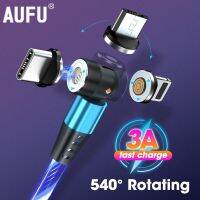 （A LOVABLE） AUFU Glowing Lighting Quick Charge Magnetic Charger 3.0 V6 Cord Type C Cable