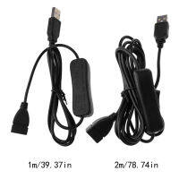 จัดส่งฟรี Data Sync USB 2.0 Extender สายไฟต่อ USB พร้อมสวิตช์เปิดปิดสำหรับ PC USB พัดลมหลอดไฟ LED USB Charger Raspber