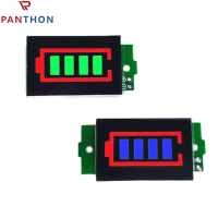 PANTHON 1S/2S/3S/4S/6S/7S/8S ลิเธียม B-Attery มาตรวัดน้ำมันเชื้อเพลิงโมดูลแสดงผลชุดแบตเตอรี่ลิเธียมสามสาย LED บอร์ดไฟแสดงสถานะ3-34V