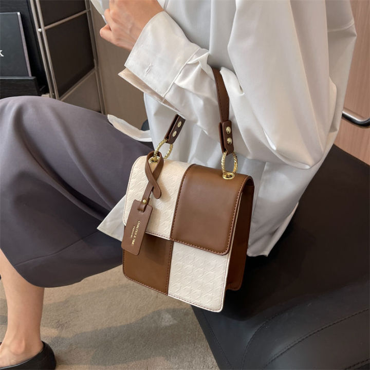เน็ตไอดีระเบิดกระเป๋าเล็ก-ๆ-สำหรับผู้หญิง-2023-กระเป๋าใหม่พรีเมี่ยมเนื้อร้อยกระเป๋าสะพายไหล่เฉพาะกระเป๋าสี่เหลี่ยม