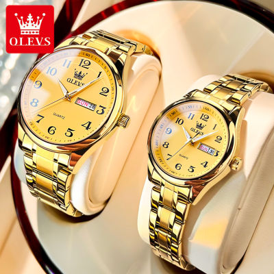 2022 new couple watch men and women waterproof fashion digital genuine brand gold watch gift