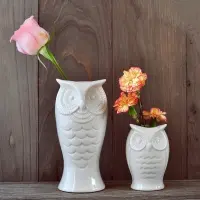 Ceramic Vase Home Decor Cute Owl Flower Vase Desktop Vase For Sale