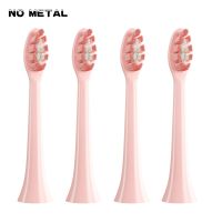 ZZOOI Replace Brush Heads No Metal Vacuum For Philips HX6064 HX6930 HX6730 Pink Healthy Clean Soft DuPont Brush Head Nozzles Bristle