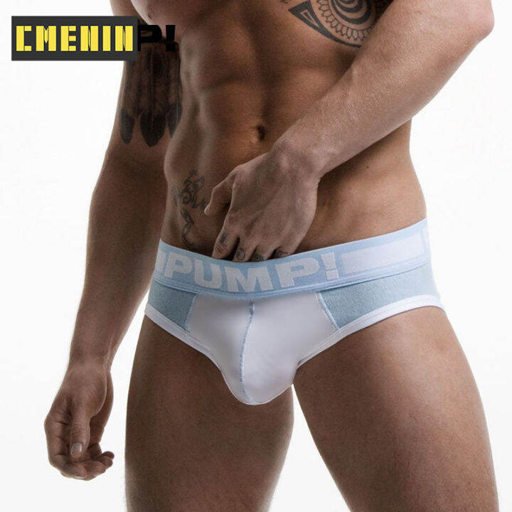 cmenin-official-store-brief-for-men-1-pieces-pumpสั้นสำหรับผู้ชาย-1-ชิ้น-pump-เอวต่ำผ้าไหมน้ำแข็งชุดชั้นในเซ็กซี่ผู้ชายกางเกงจ็อกสแตรปเอวต่ำผู้ชายกางเกงบิกินี่ชายกางเกง-splice-บุรุษชั้นใน-h69