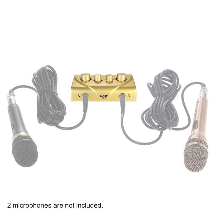 e-amp-y-karaoke-sound-mixer-dual-mic-inputs-with-cable