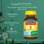 Viên uống làm đẹp da Vitamin E Nature Made 400IU của Mỹ