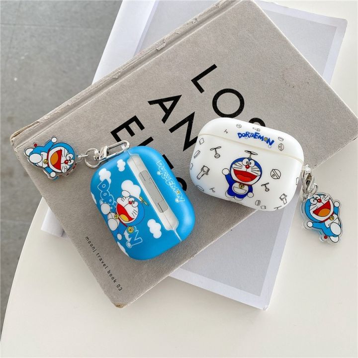 shuohaa166-เคสแข็ง-เคส-airpods-pro2-airpods-pro-airpods3-gen3-airpods-2-cartoon-cute-โดราเอมอน-doraemon-โดเรม่อน-protective-hard-case