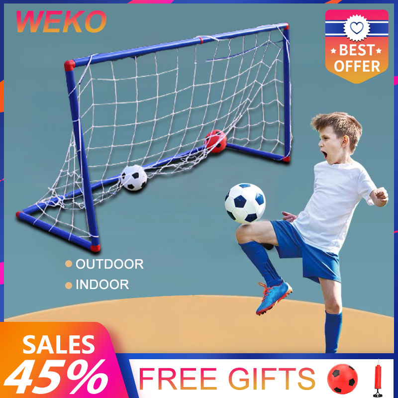 Kids Portable Folding Football Soccer Goal Training Net w/ Carry Bag Super 