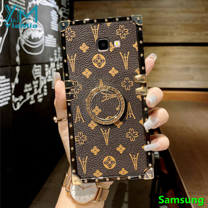 Luxury Fashion Square Leather Phone Case for Samsung Galaxy 
