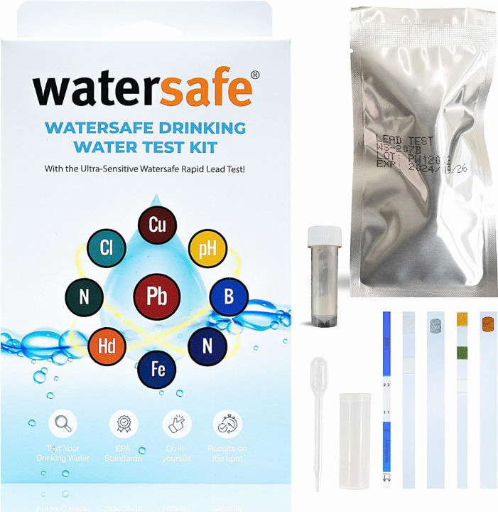 The Original Watersafe Water Testing Kit for Drinking Water, Well and