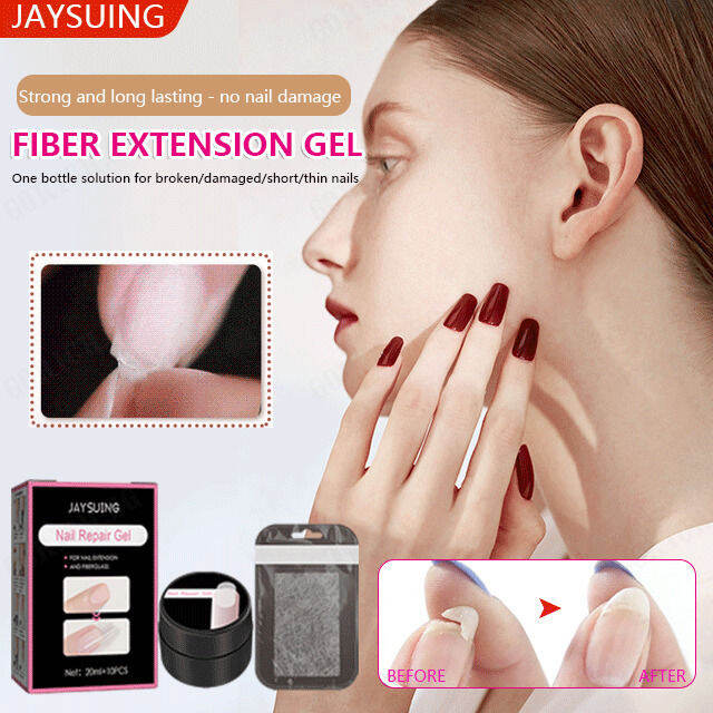 Lonice Store Jaysuing nail extension broken fiber repair gel set