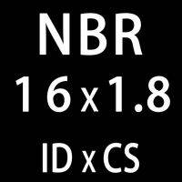 แหวน Nbr 1.8มม. Id11.8/12.5/13.2/14/15/16/17/18/19/20มม. แหวนไนไตรล์หนาซีล50ชิ้น/ล็อตปะเก็นยางโอริง (Id16Mm)