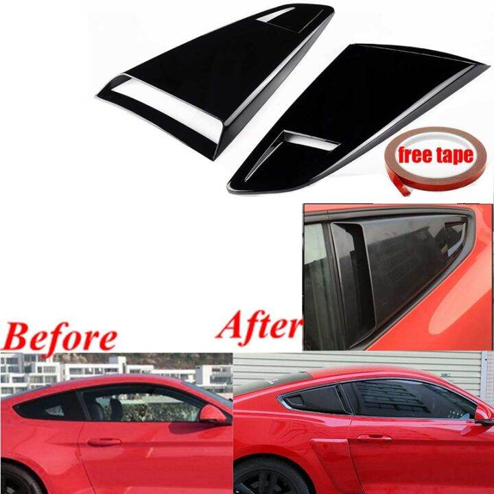 Car Side Window Quarter Louver Side Vent Scoop Cover Trim Rear Window
