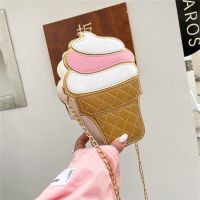 ✐ Small Bags for Women 2023 New Luxury Handbags and Purses Creative Novelty Woman Shoulder Bag Ice Cream Cute Kawaii Messenger Bag