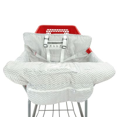 2 In 1 Protection Shopping Cart Cover Storage Pocket Safety Baby Activities Supplies Foldable Trolley High Chair For Baby Seat