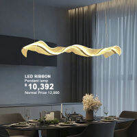 Dento โคมไฟแขวนเพดาน รุ่น LED RIBBON Stip 3 Step Light Daylight-Warmwhite-Coolwhite Gold MD-9069