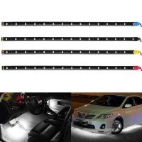 แถบไฟตกแต่ง DRL อัตโนมัติ TUO29 12V 15 SMD สีขาวสีแดงสีเหลืองตกแต่งรถยนต์ไฟแถบไฟ LED ที่มีความยืดหยุ่นอุปกรณ์เสริมรถยนต์แถบไฟสร้างบรรยากาศ Led ไฟแบบล้อมรอบอัตโนมัติ