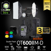 Godox Studio Flash QT600IIIM-D SET ชุดไฟสตูดิโอ 600W - รับประกันศูนย์ Godox Thailand 3ปี ( QT600III M , QT600 III M )