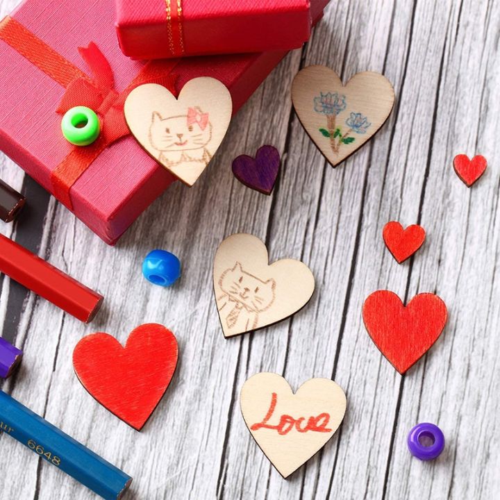 100pcs-heart-shape-handmade-wood-piece-blank-wood-slices-natural-wooden-ornament-scrapbooking-wood-diy-craft-wedding-decoration