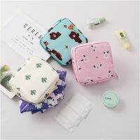 Portable Fabric Korean Cute Large Capacity Sanitary Napkin Storage Bags Girls Physiological Period Tampon Organiser Bag Mini Bag