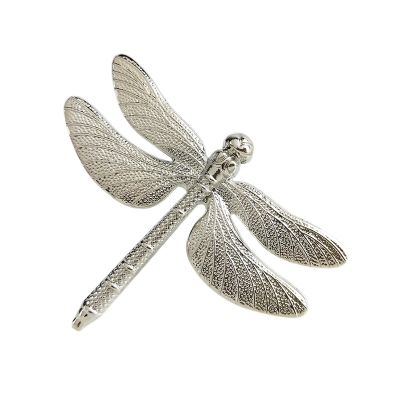 6PCS Dragonfly Napkin Ring DIY Hotel Wedding Banquet Table Display Metal Napkin Buckle Christmas Decoration