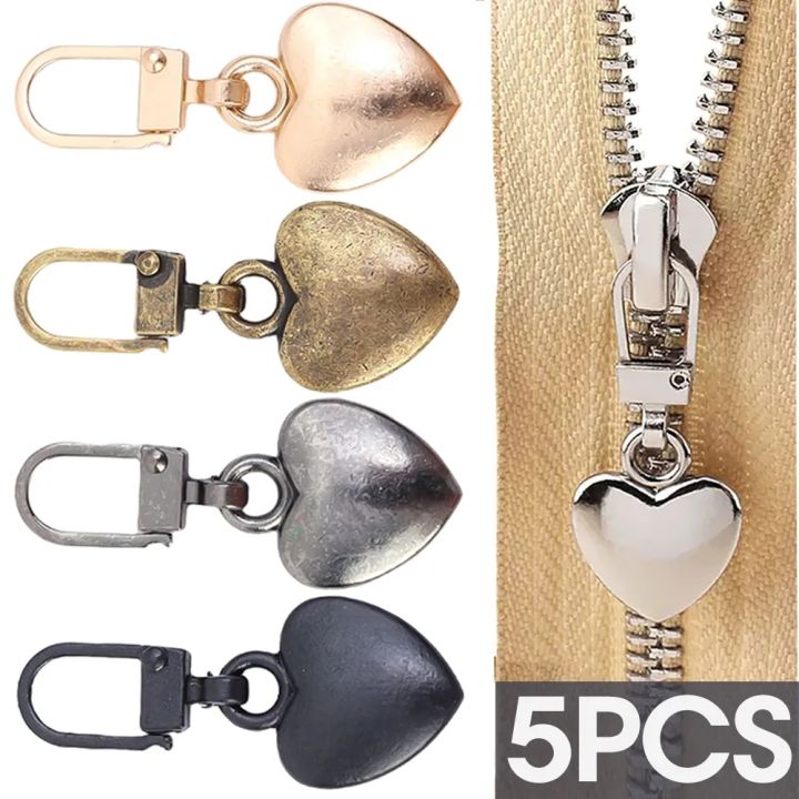 5pcs Metal Zipper Pull Replacement Repair, Upgraded Zipper Pull