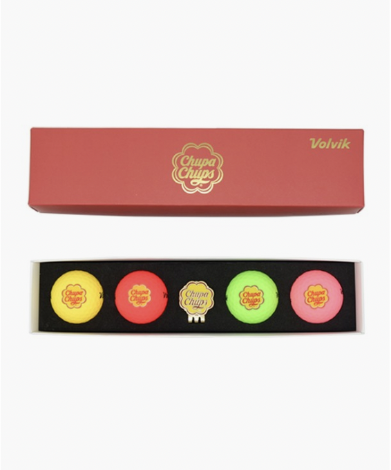 ลูกกอล์ฟ-volvik-รุ่น-limited-edition-chupachups-4-balls-แถม-ball-marker-ฟรี