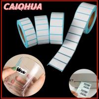 CAIOHUA 1000pcs/Roll การ์ด ราคาซูเปอร์มาร์เก็ต แท็กเปล่า ป้ายบรรจุภัณฑ์ กันน้ำ กระดาษกาว สติ๊กเกอร์กันความร้อน