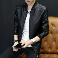 ร้อน, ร้อน★Mens Leather Jackets 2021 Autumn and Winter New Leather Mens Jackets Handsome Mens Casual Leather Jackets