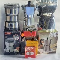 Chong Chong Shopชุดชงกาแฟสด MOKA POT แถมกาแฟสดคั่ว 100 กรัม