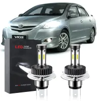 หลอดไฟหน้ารถยนต์ LED T12 6000K สีขาว แบบเปลี่ยน สําหรับ Toyota Vios(NCP93) 2007-2013 (1 คู่) เสียบและเล่น