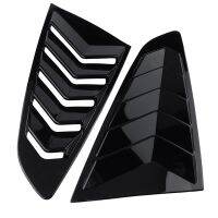 1 Pair Car Rear Window Louver Shutter Trim Cover for 2015-2023 Side Louver Scoops Spoiler Shade