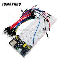 【YD】 MB102 Breadboard power module   MB-102 830 points Solderless Prototype Bread board for arduino kit 65pcs Wires Cable