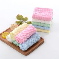 【CC】ஐↂ卐  1Pcs Muslin 6 layers Cotton Soft Baby Face Handkerchief Bathing Feeding Washcloth Burp Cloths