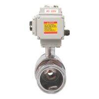 【hot】✜▥  76mm Sanitary Platform Electric 220V 110V 12V 24V Clamp Type Quick-fit Through Valves