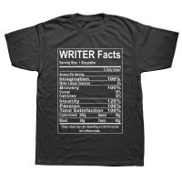 Funny Writer Facts Storyteller Nutrition Information T Shirt Graphic Streetwear Short Sleeve Birthday Gifts Summer Style T shirt XS-6XL