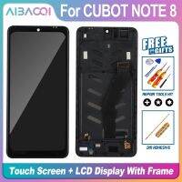 Aibaoqi ใหม่เอี่ยม100% ของแท้สำหรับ CUBOT NOTE 8หน้าจอ LCD + เครื่องอ่านพิกัดหน้าจอสัมผัส + ชุดกรอบสำหรับ NOTE 8