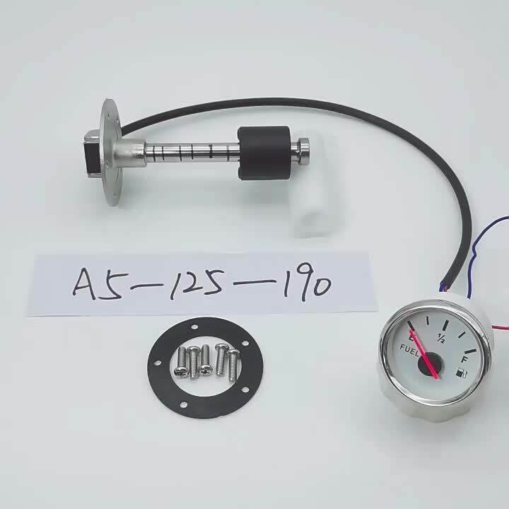 Fuel Gauge Boat 100550mm Stainless Steel Marine Fuel Level Gauge