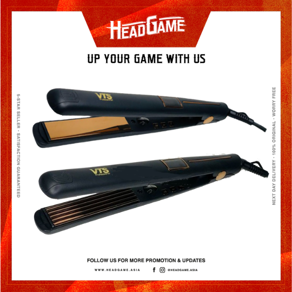 VTS Professional Titanium Straightening Iron Flat Iron Zig Zag Hair