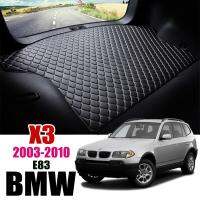 Alas Bagasi Mobil หนังสำหรับ BMW X3 E83 2003 2004 2005 2006 2007 2008 2009 2010ถาดไลเนอร์กระบะอุปกรณ์ตกแต่งรถยนต์แผ่นผ้าคลุมรองเท้าบู๊ท