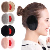 1Pair Bandless Ear Muffs Winter Thick Warm Fleece Ear Muffs Ear Covers Women Men Kids Outdoor Cold Weather Windproof Ear Warmer