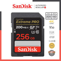 SanDisk Extreme Pro SD Card 256GB (SDSDXXD-256G-GN4IN) ความเร็วอ่าน 200MB/s เขียน 140MB/s เมมโมรี่ แซนดิส รับประกัน Synnex lifetime