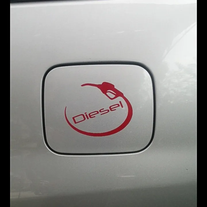 Car Gas tank Cover decal sticker DIESEL UNLEADED GASOLINE Lazada PH