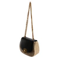 Straw Round Small Bag Weave Folk Simple Shoulder Crossbody Bag