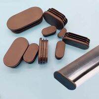 10Pcs Plastic Oval Tube Insert Plug Pipe Hole Cover Non Slip Table Chair Leg Cap Floor Protector Mat Furniture Leveling Feet Pad Furniture Protectors