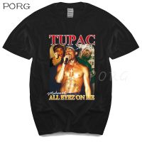 ผ้าฝ้าย Tshirt Mens เสื้อฤดูร้อน Tupac 2Pac T เสื้อ All Eyez On Me 2 Pac Exclusive แบรนด์ชายเสื้อยืดขนาดใหญ่ขนาด Hip Hop เสื้อผ้า S-5XL