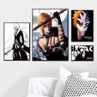 Ho Bleach Kurosaki Ichigo Poster Japan Anime wall art Kids Gift Canvas Art Wall Pictures For Living Room Home Decor