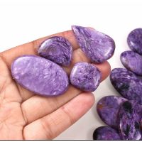 1 pc Natural  Charoite 2-3 cm Polished Cabochon Stone / Top High Quality Stone / Jewelry Stone Healing Chakra.