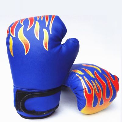 1 pair of children 39;s boxing gloves professional training Sanda boxing gloves flame net breathable sports Fighting boxing gloves